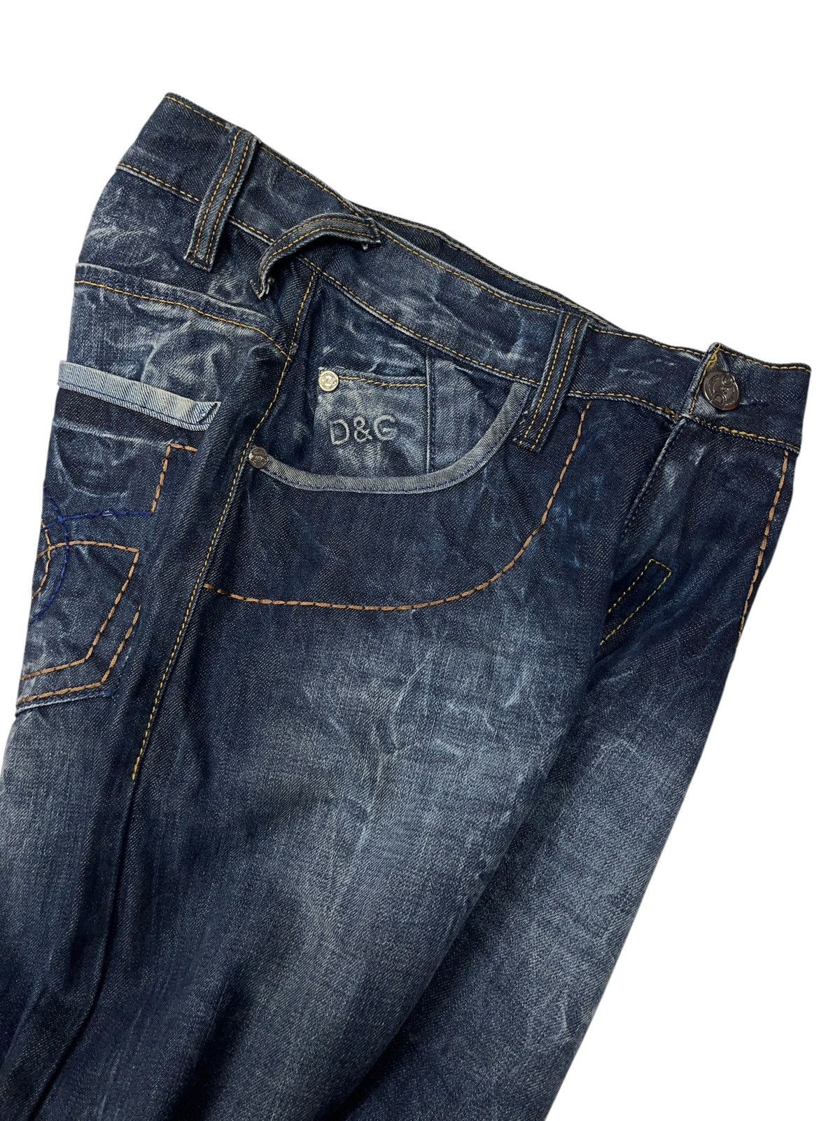 Dolce & Gabbana × Vintage Vintage Dolce & Gabbana Stone Washed Jeans y2k Size US 33 - 9 Thumbnail