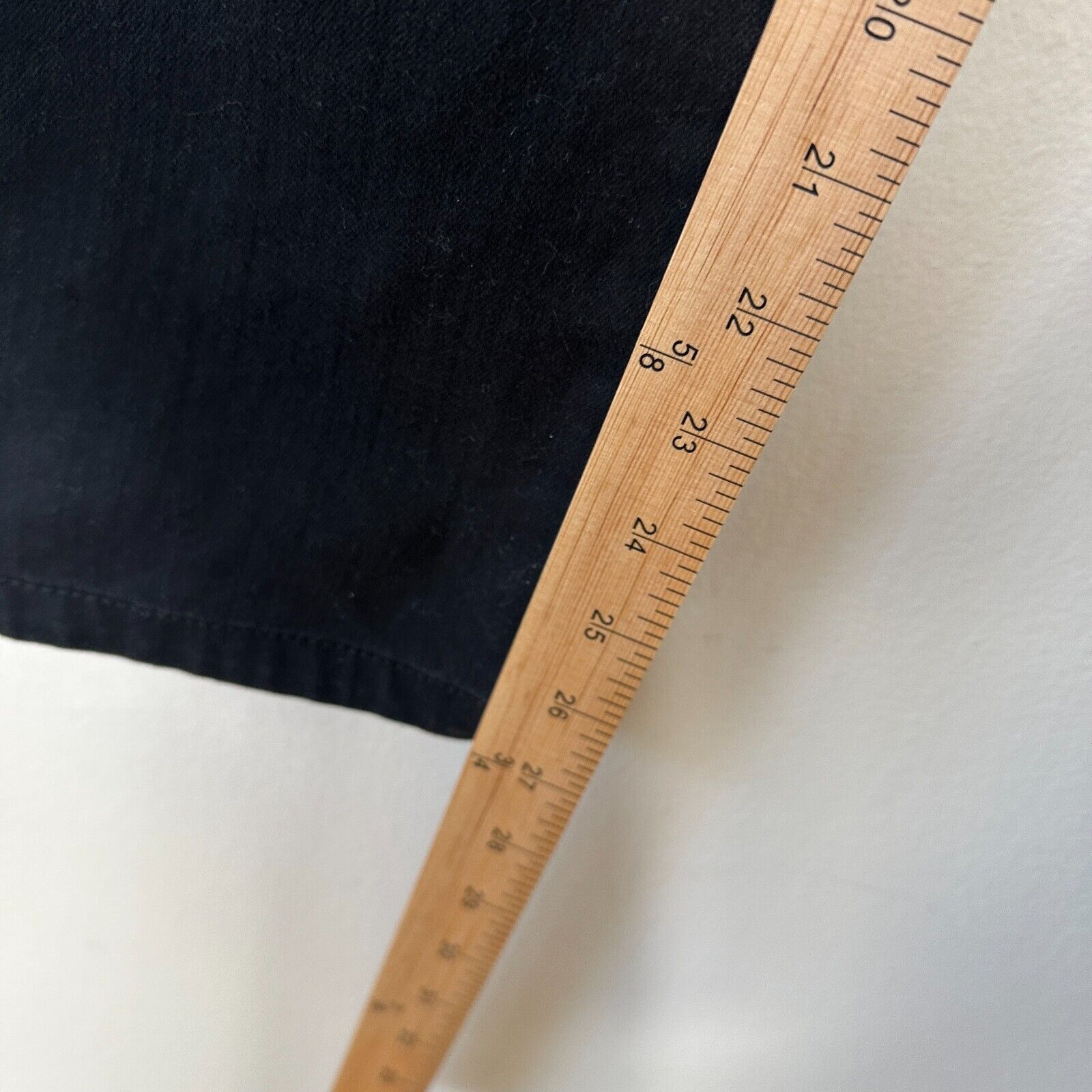 Other Iman Black Stretch Flat Straight Leg Jean L Short Size 34" / US 12 / IT 48 - 8 Thumbnail