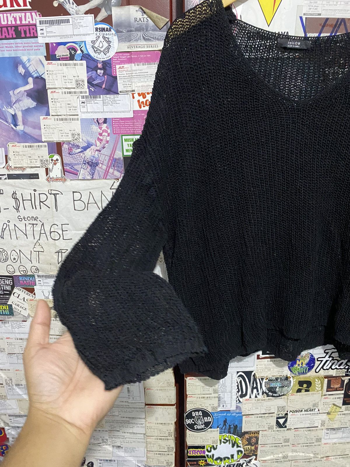 If Six Was Nine × Japanese Brand × Le Grande Bleu (L.G.B.) 💸BINDINGOFFER💸Yellow-Japanese Mesh Knitted Ifsixwasnine Lgb Size US L / EU 52-54 / 3 - 4 Thumbnail