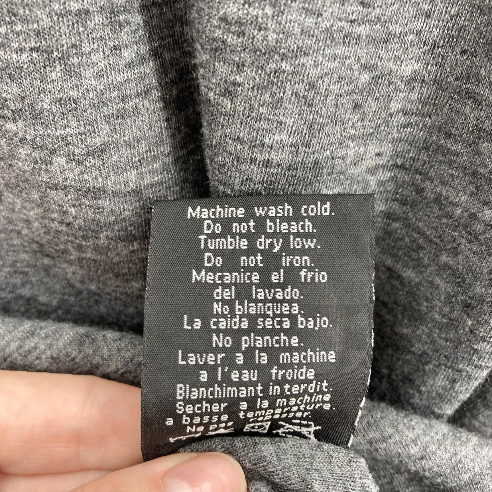 Vintage Omni-Wool Pullover Mens 2XL Gray Quarter Zip Fleece Lined Thumbholes Wool Blend Size US XXL / EU 58 / 5 - 6 Thumbnail