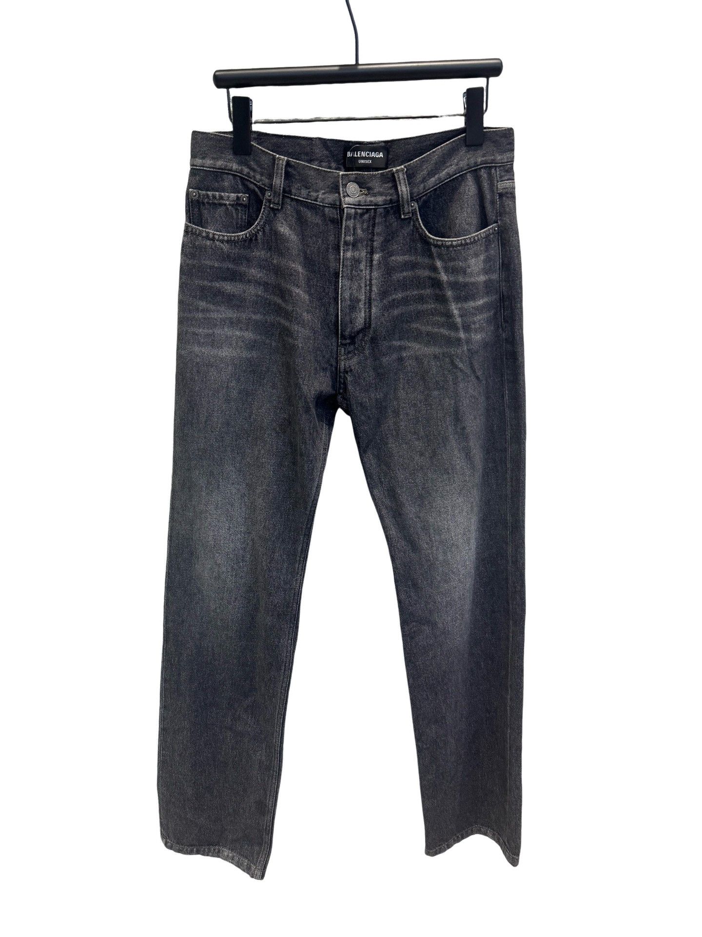 Balenciaga Balenciaga Distressed Black Denim Jeans Size 30 Size US 30 / EU 46 - 1 Thumbnail