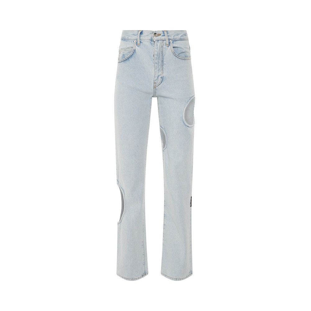 Off-White Off-White Blue Meteor Cut Out Jeans Size 25" / US 0 / IT 36 - 1 Thumbnail