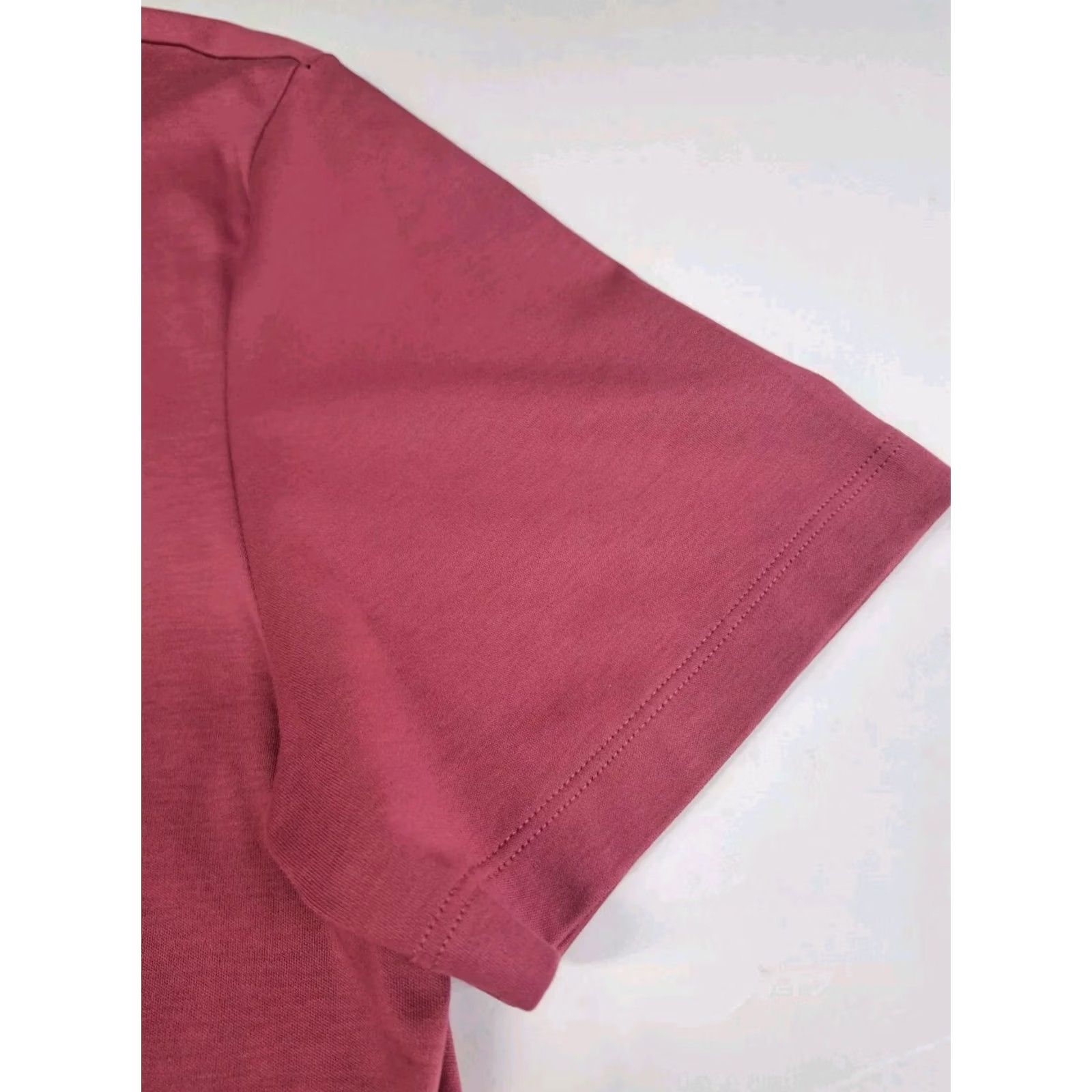Charles Tyrwhitt Charles Tyrwhitt Mens Polo Shirt XL Mauve Short Sleeve Button-Down Collar Solid Cotton Size US XL / EU 56 / 4 - 7 Thumbnail