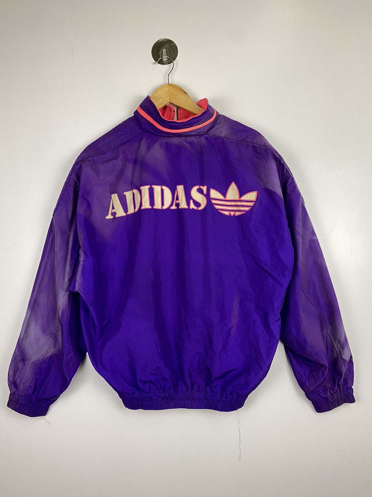 Purple adidas logo on sale