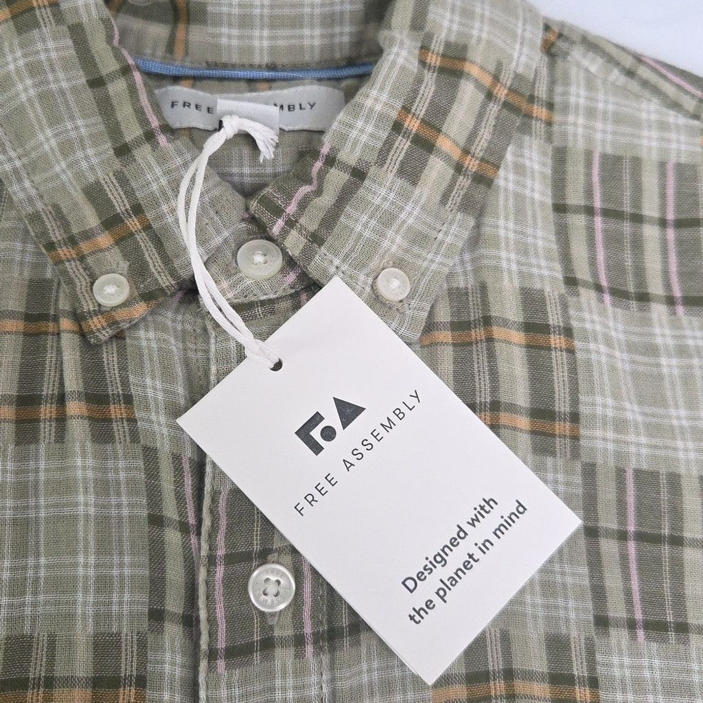 Other Free Assambly Men's Checkered Short Sleeve Shirt S NWT Size US S / EU 44-46 / 1 - 6 Thumbnail