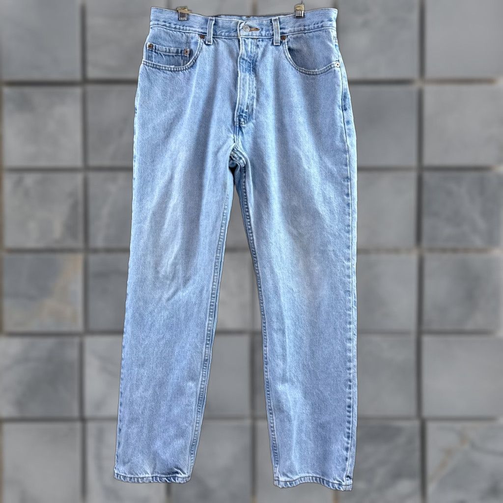 Levi's VINTAGE Levi's Jeans Mens 34x30 Blue Denim Pant Washout Faded Thrashed Levi's 505 Regular Jeans Mens BLAH Size US 34 / EU 50 - 1 Thumbnail