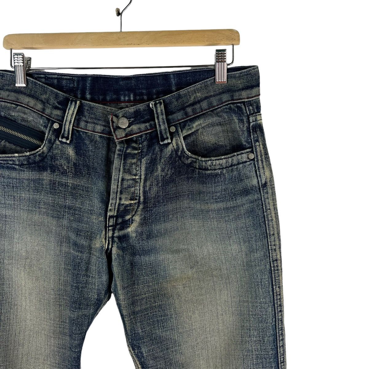 Japanese Brand 🔥Rare Biker Denim Jeans Diesel Bow Cut Design Size US 36 / EU 52 - 4 Thumbnail