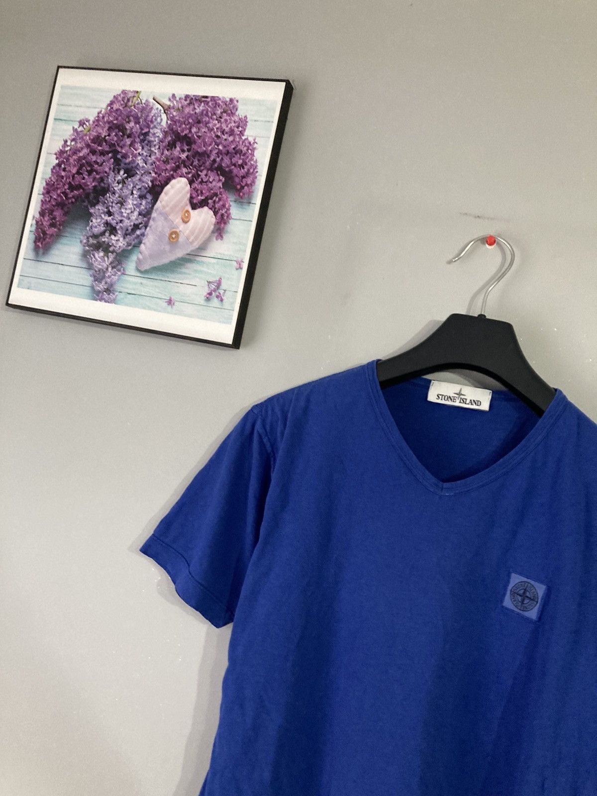 C.P. Company × Massimo Osti × Stone Island Stone island vneck t-shirt y2k uk drill drip cp company acg Size US M / EU 48-50 / 2 - 4 Thumbnail