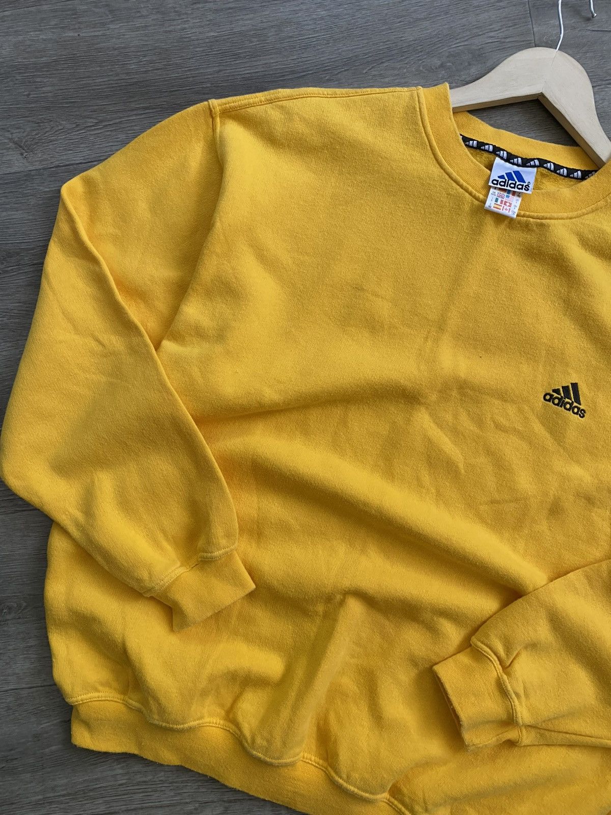 Adidas × Vintage 🫧 ADIDAS VINTAGE Y2K Sweatshirt 90s Size US L / EU 52-54 / 3 - 3 Thumbnail