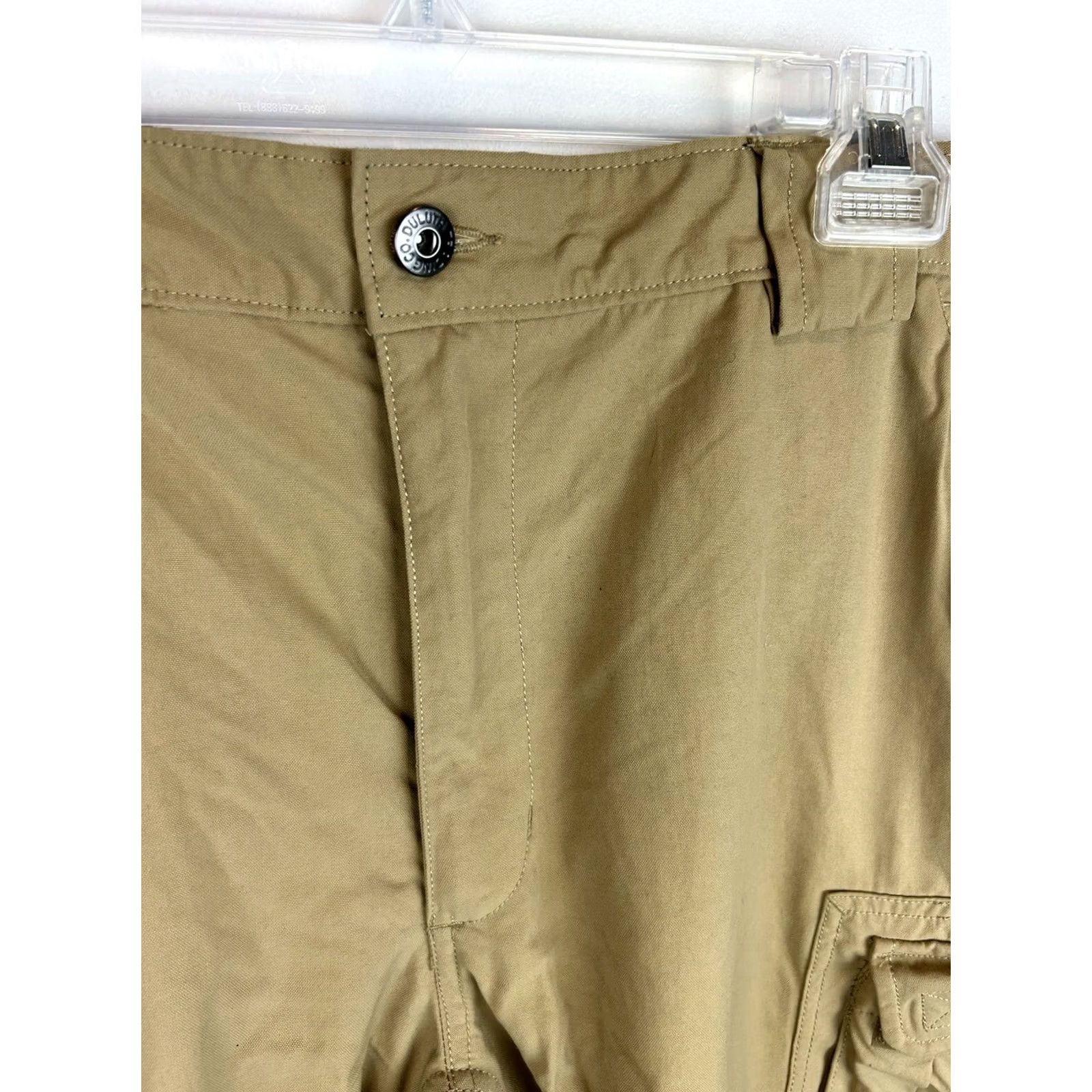 Vintage Duluth Trading Co. Pants Men 2XL Khaki Flat Front Cargo 7 Pockets 42x32 Beige Nylon Polyester Regular Straight User-? Size US 39 - 5 Thumbnail