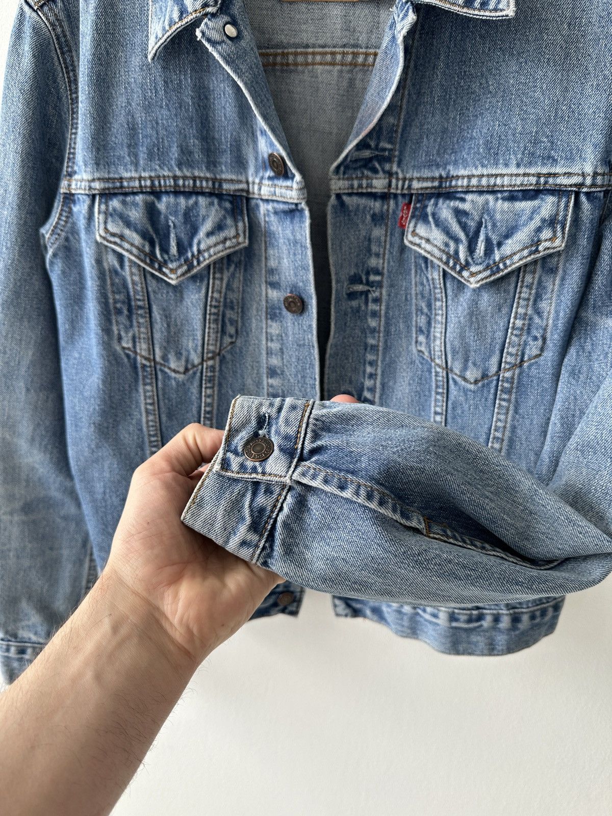 Levi's × Levi's Vintage Clothing Vintage Levi’s Denim Jeans Faded Jacket Size L / US 10 / IT 46 - 6 Thumbnail