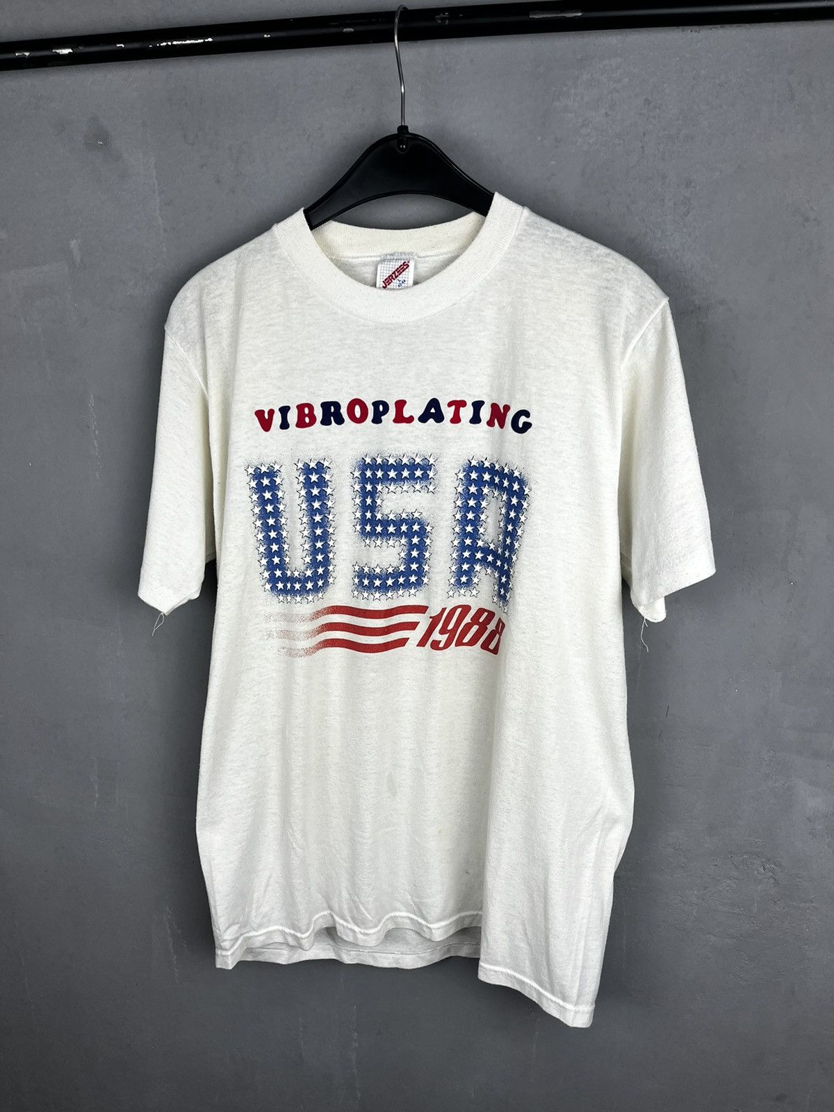 Jerzees × Vintage VIBROPLATING USA 1988 Size US L / EU 52-54 / 3 - 5 Thumbnail