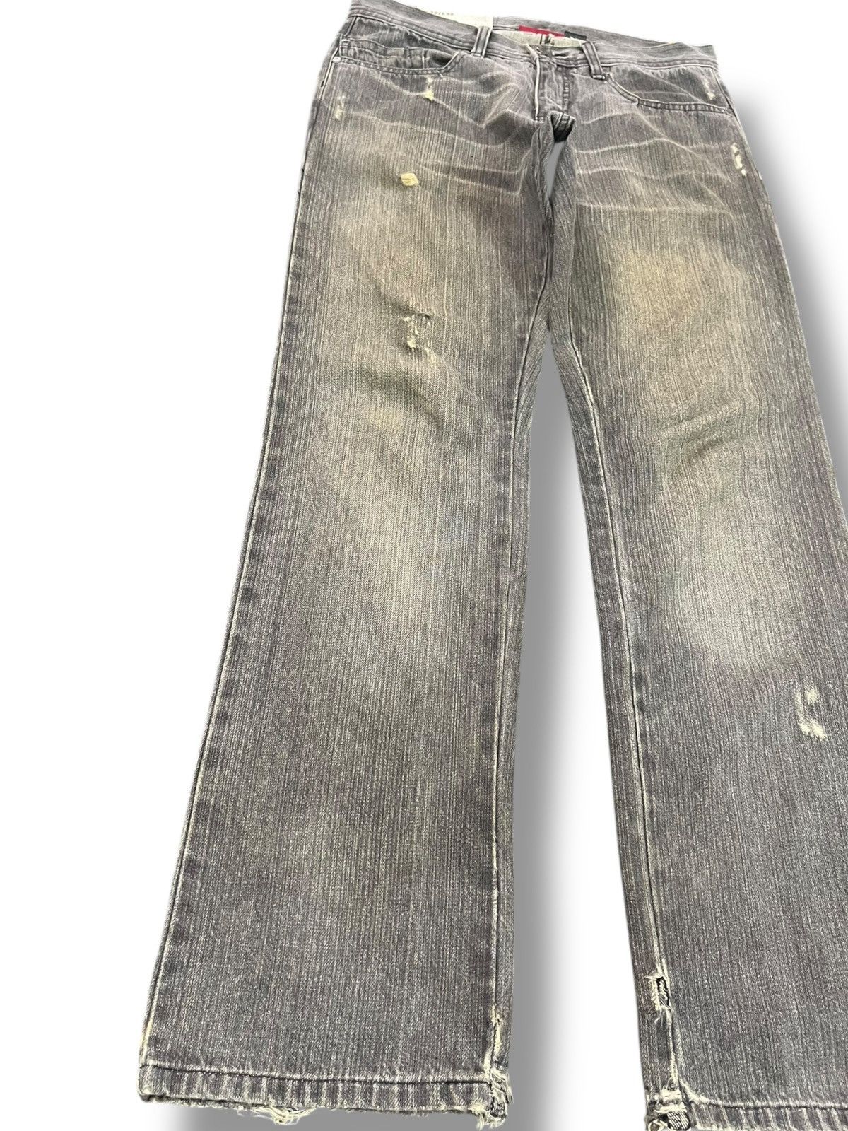 Oakley × Vintage Vintage Oakley Industrial Denim Slim Fit Distressed Denim Size US 31 - 3 Thumbnail