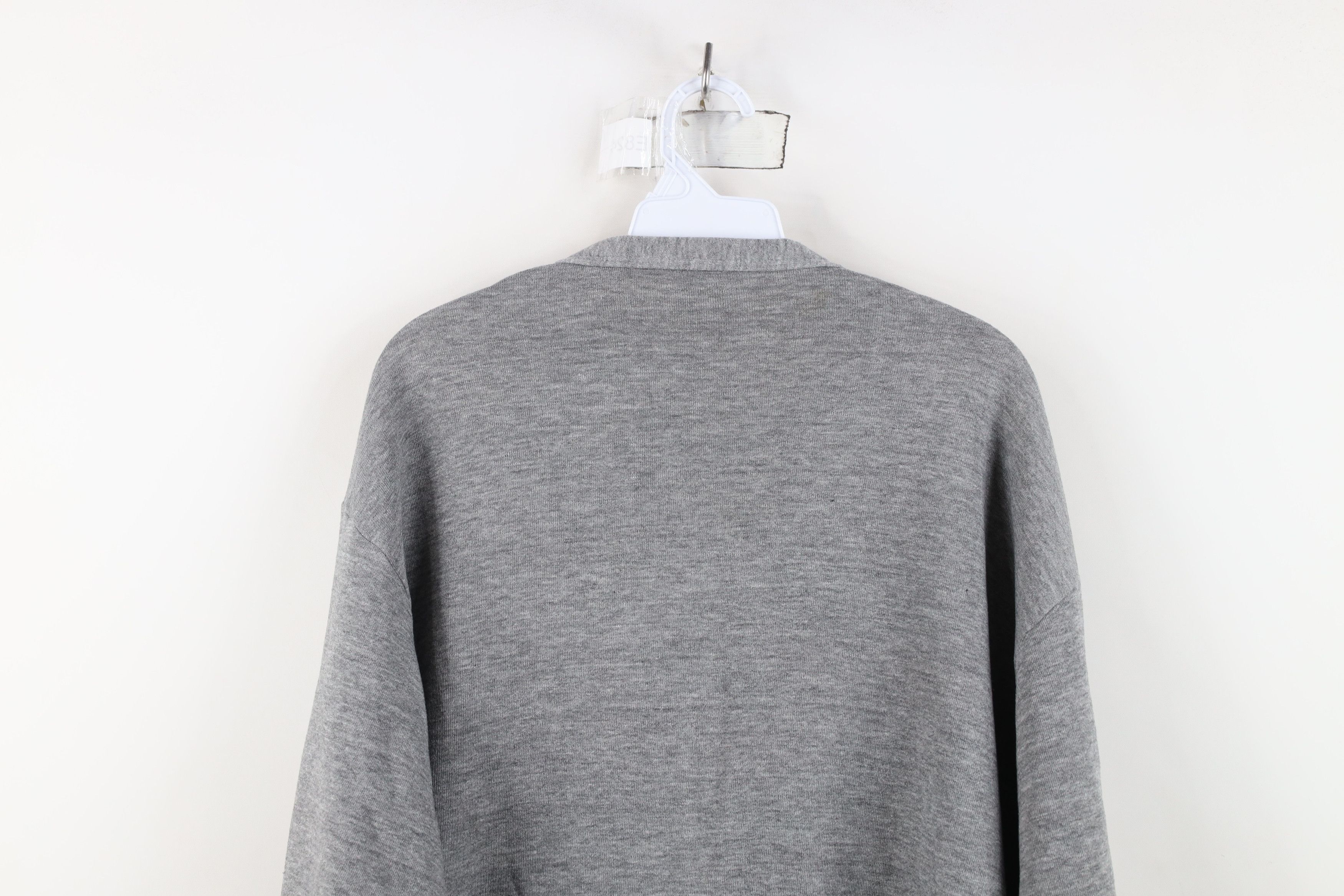 Vintage Vintage 70s Streetwear Cardigan Sweatshirt Heather Gray USA Size US L / EU 52-54 / 3 - 12 Thumbnail