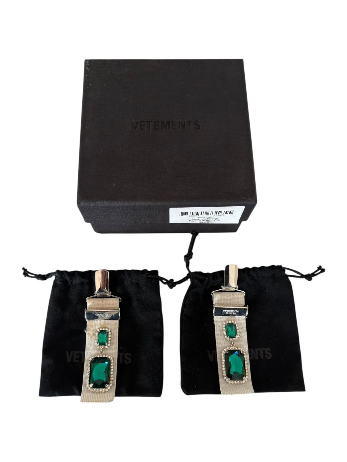 Vetements *RARE* VETEMENTS GVASALIA SUSPENDER EARRINGS BANDAID GEMS Size ONE SIZE - 1 Thumbnail