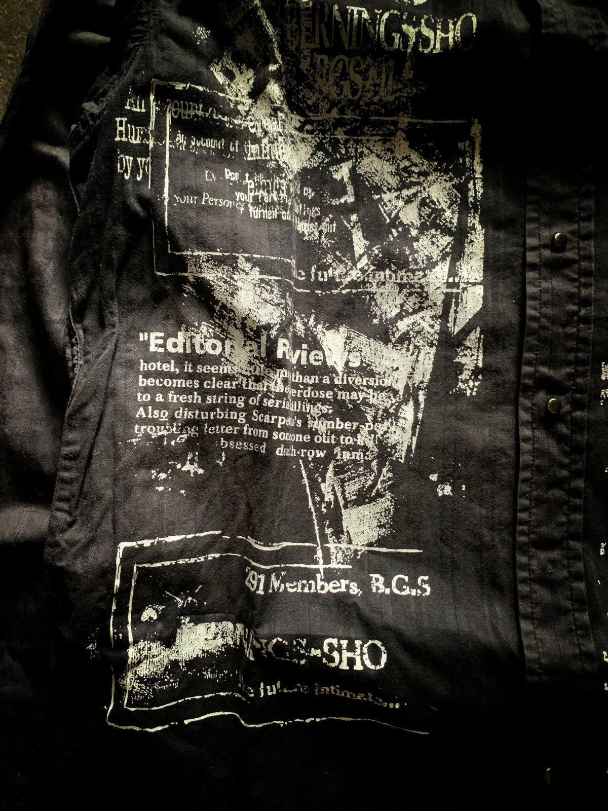 If Six Was Nine Bernings Sho Poem Skull Shirt Vkei Style Size US M / EU 48-50 / 2 - 3 Thumbnail