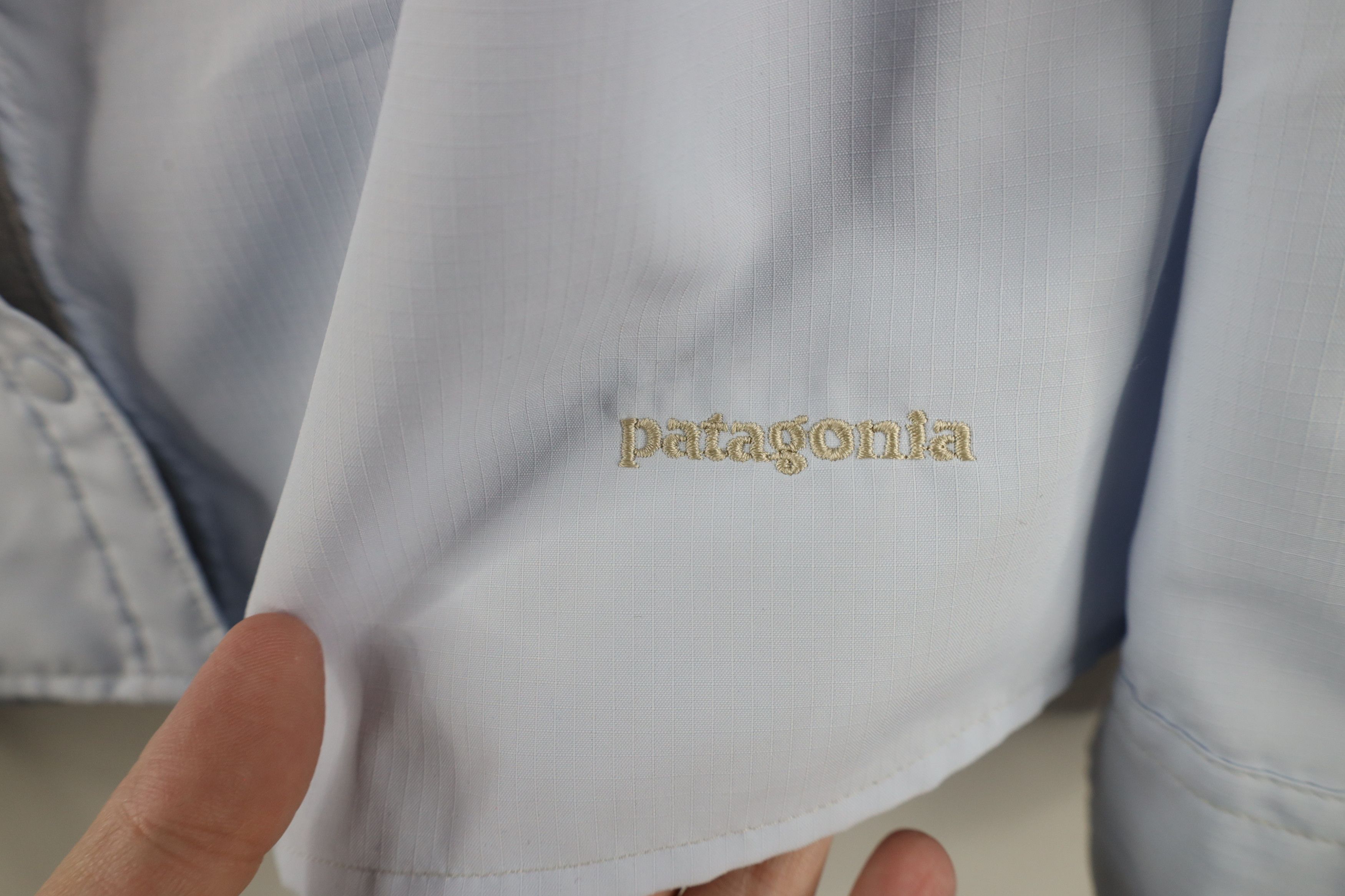 Patagonia × Vintage Patagonia Sol Patrol Snap Button Collared Shirt Blue Size S / US 4 / IT 40 - 4 Thumbnail