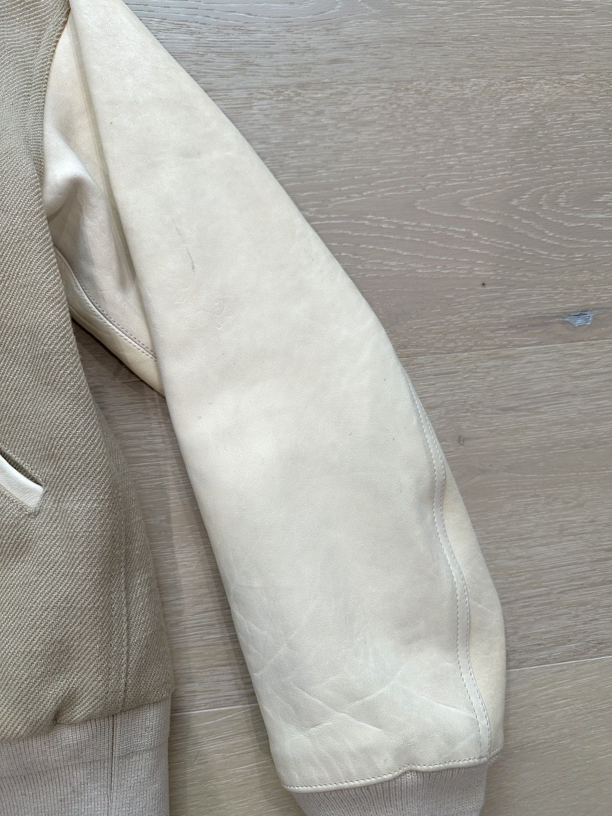 Visvim VISVIM Varsity SB Jkt Beige Wool 2020 F/W size 2 Size US M / EU 48-50 / 2 - 6 Thumbnail