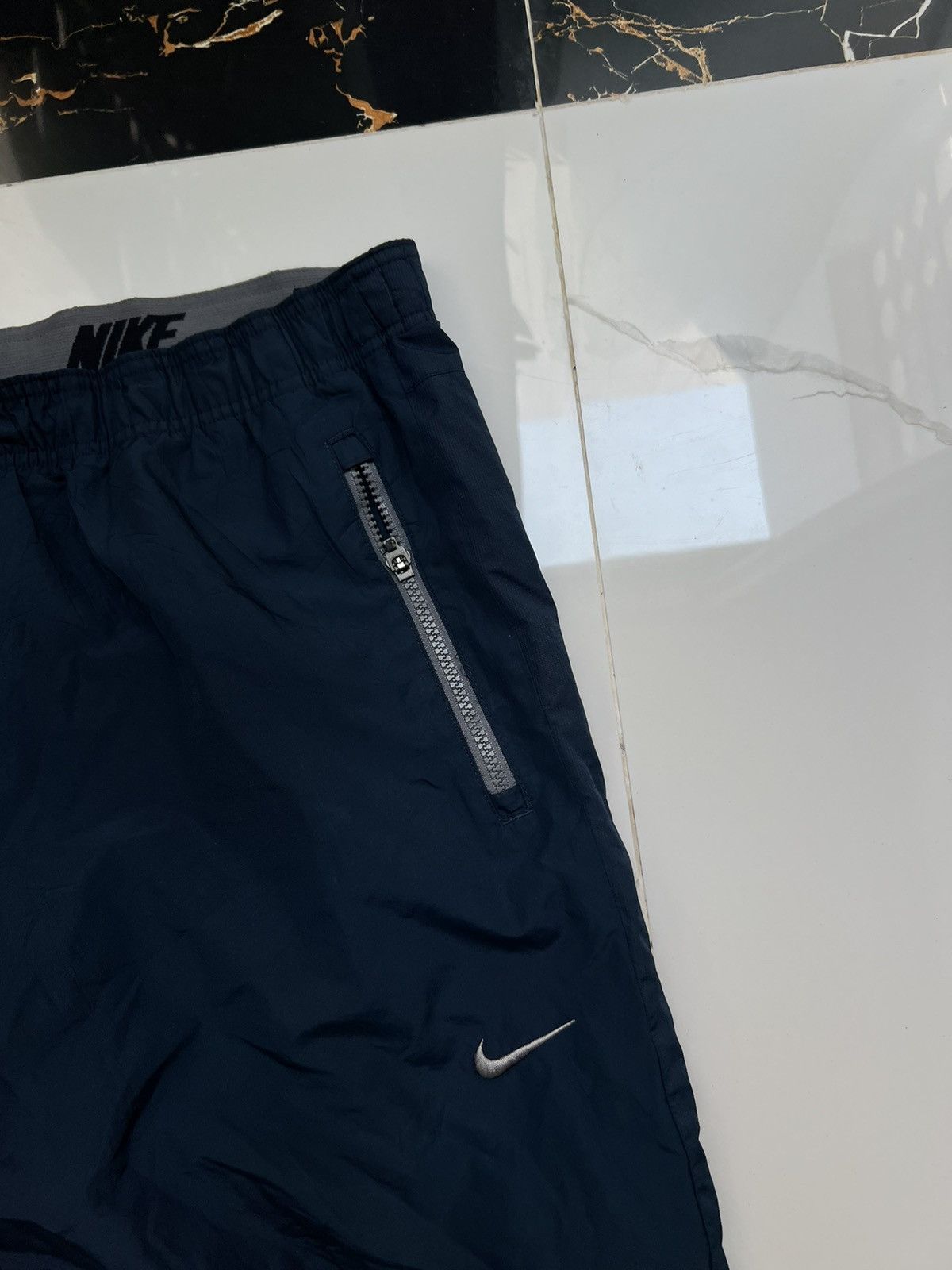 Nike × Vintage 90’s NIKE BAGGY PARACHUTE TRACK PANTS SWOOSH LOGO Y2K Size US 34 / EU 50 - 2 Thumbnail