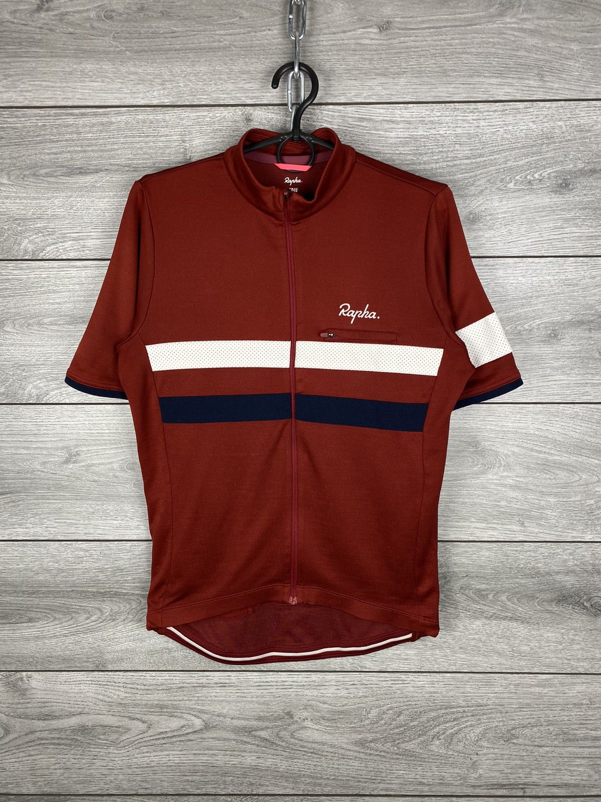 Rapha Mens Wool Rapha Cycle Jersey Size US M / EU 48-50 / 2 - 2 Thumbnail