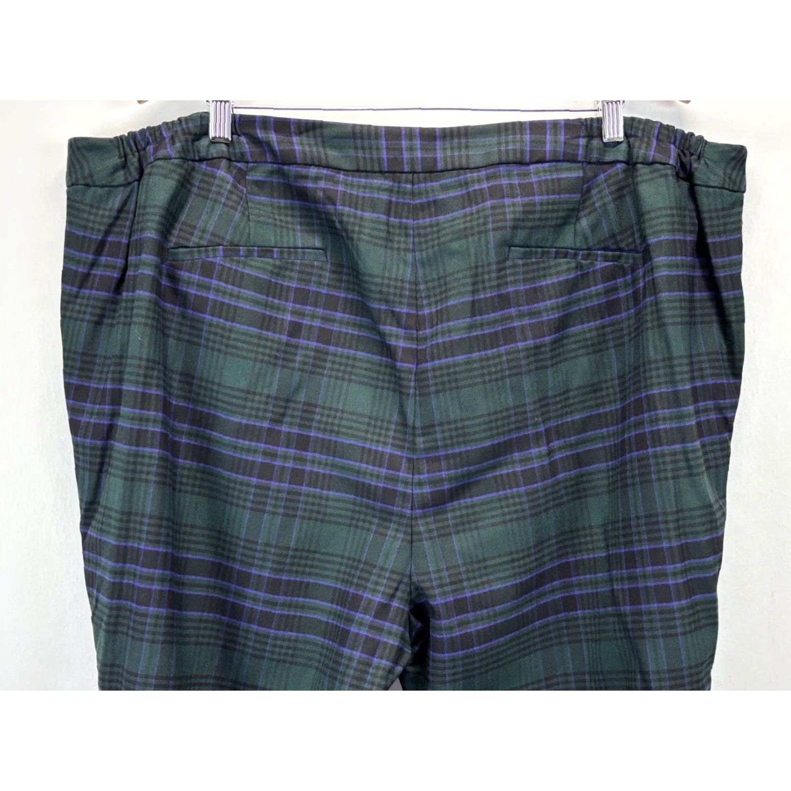 Talbots VINTAGE Talbots Women's Plus Wool Blend Dress Pants Sz 24W Black Watch Tartan Plaid Size 42" / US 20 - 4 Thumbnail