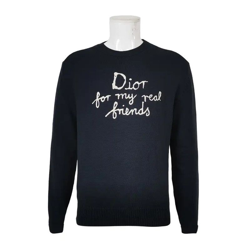 Dior Dior Embroidered Logo Pullover Sweatshirt for Men 0089 Size US M / EU 48-50 / 2 - 1 Thumbnail