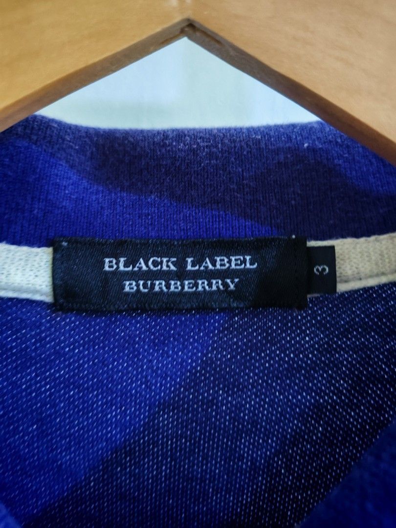 Burberry Burberry Black Label Blue Polo Shirt Logo Size 3 Size US M / EU 48-50 / 2 - 6 Thumbnail