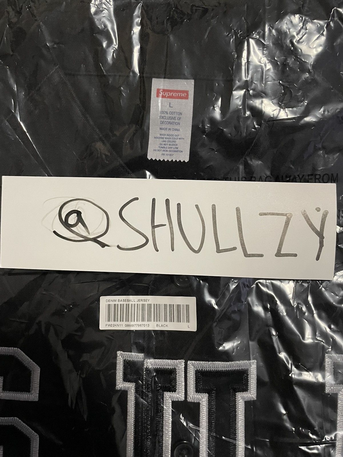 Supreme Supreme Denim Baseball Jersey Size US L / EU 52-54 / 3 - 5 Thumbnail