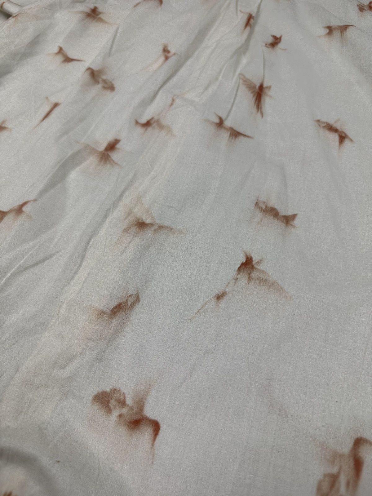 Ann Demeulemeester Ann Demeulemeester Grise Bird Print Shirt Size US XXS / EU 40 - 8 Thumbnail