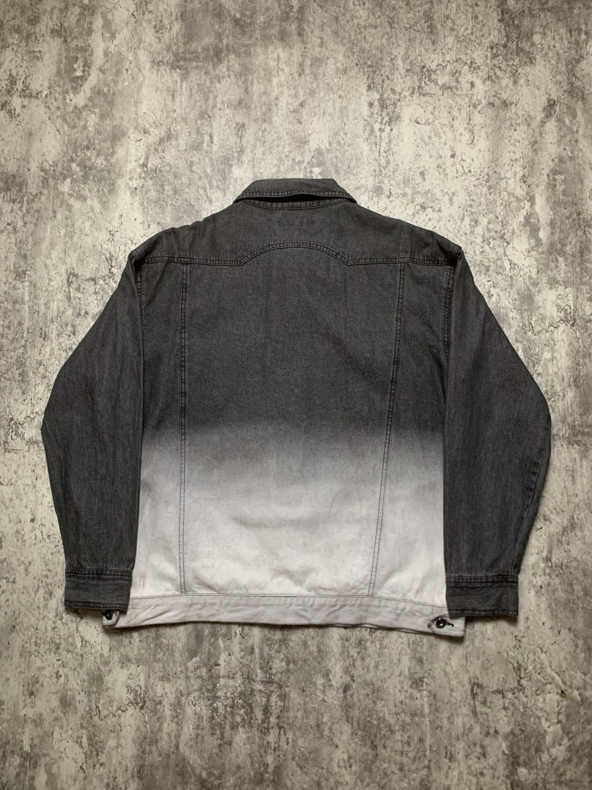 Balenciaga Vence Exchange Japanese Brand Gradient Denim Jacket Size US L / EU 52-54 / 3 - 3 Thumbnail