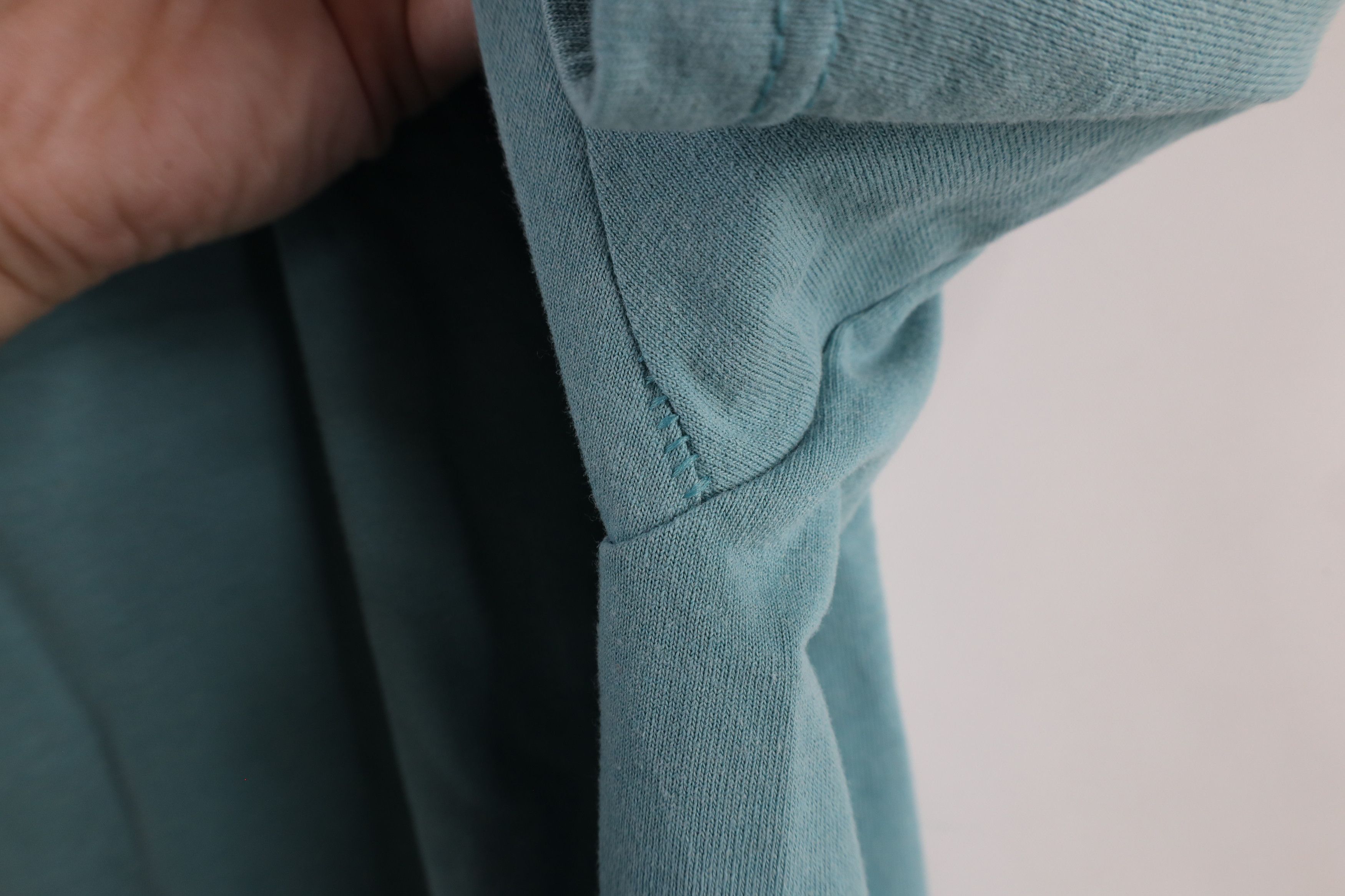 Vintage Vintage 90s Streetwear Blank Short Sleeve T-Shirt Teal Size US XL / EU 56 / 4 - 7 Thumbnail