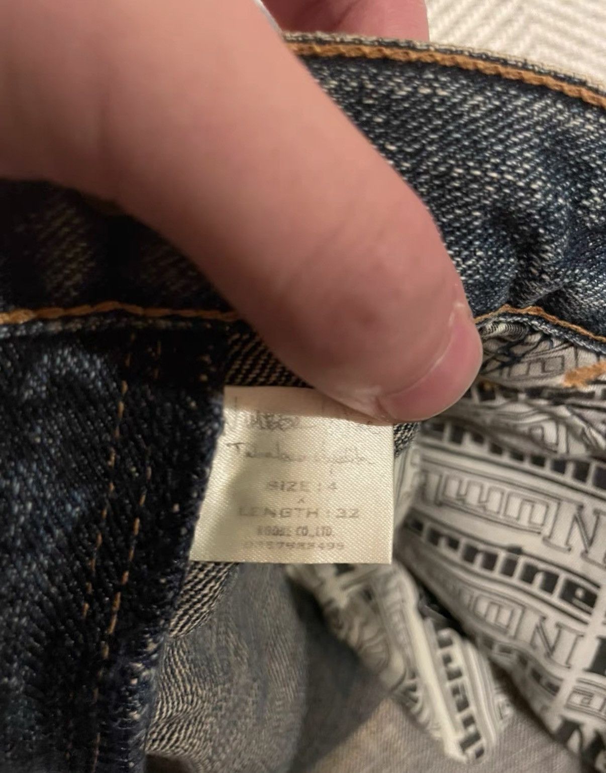 Number (N)ine Blue Denim Patchwork Shorts with Frayed Hem Size US 38 / EU 54 - 6 Thumbnail