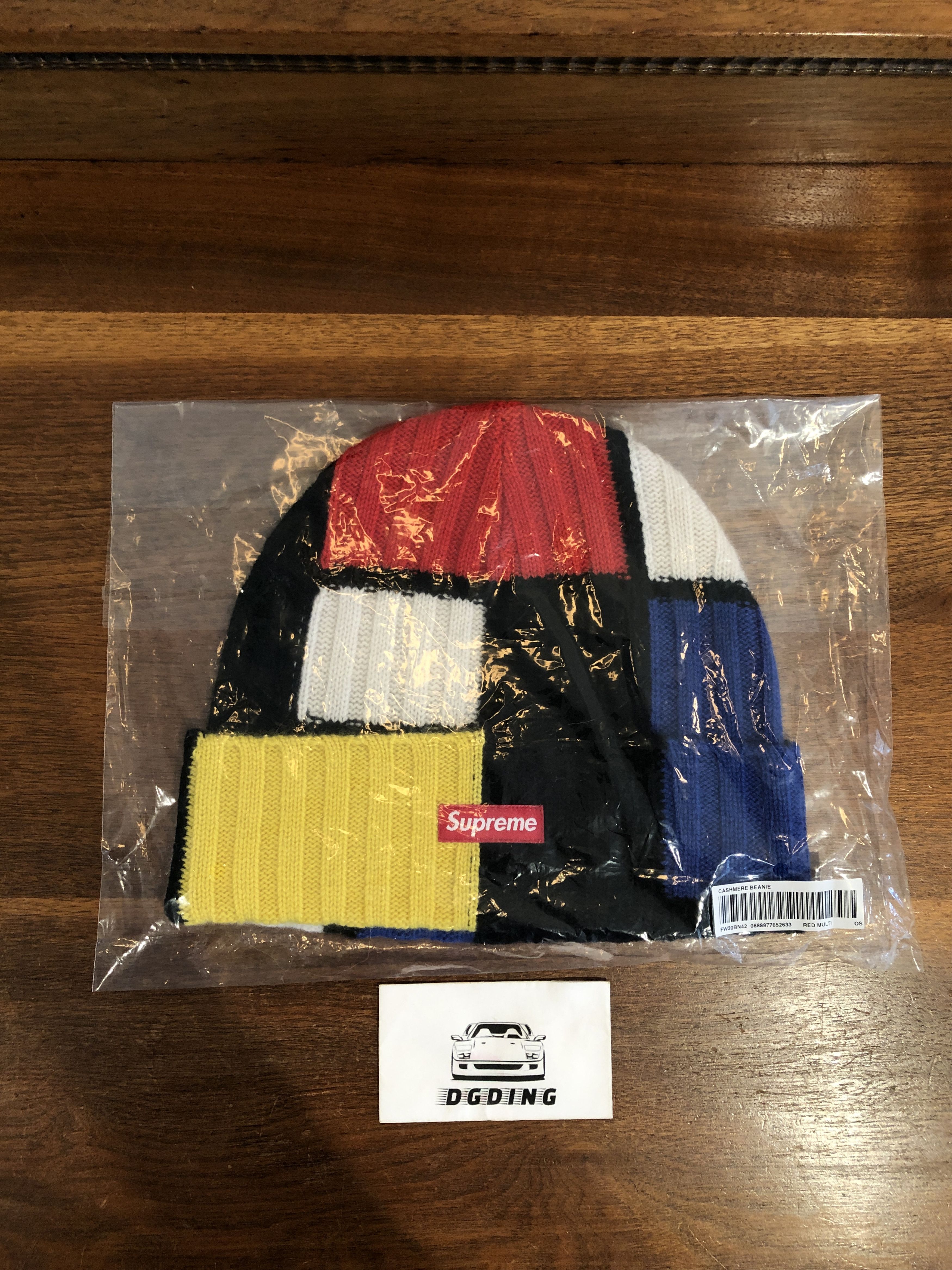 Supreme Supreme Cashmere Beanie Piet Mondrian Pattern FW/20 | Grailed