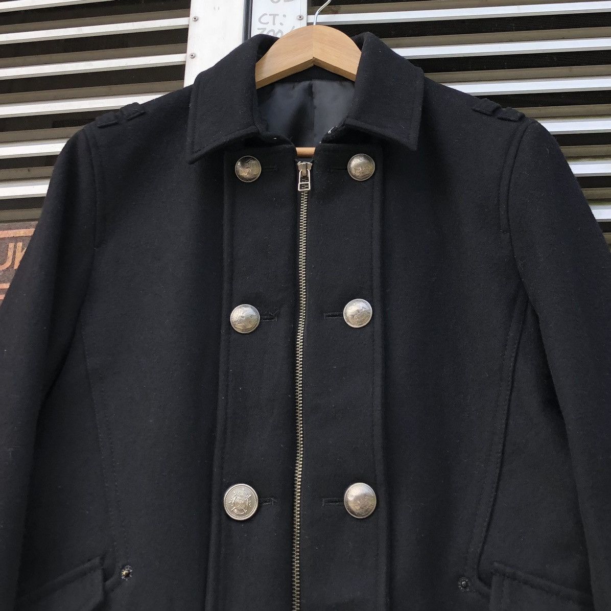 PPFM PPFM Woolen Double Breasted Design Zipper Jacket Size US M / EU 48-50 / 2 - 7 Thumbnail