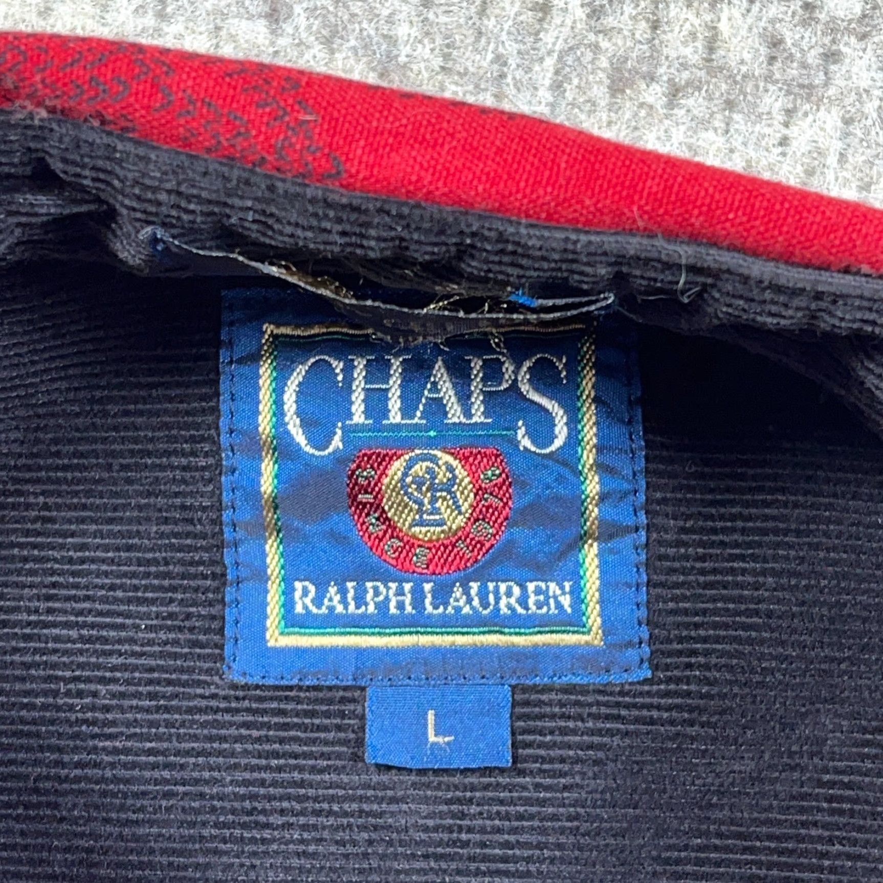 Chaps VINTAGE Chaps Ralph Lauren Shirt Men L Red Button-Up 90s Patchwork Print AOP Geometric Long Sleeve Cowboy Western Modern Preppy Logo Mens Size US L / EU 52-54 / 3 - 6 Thumbnail