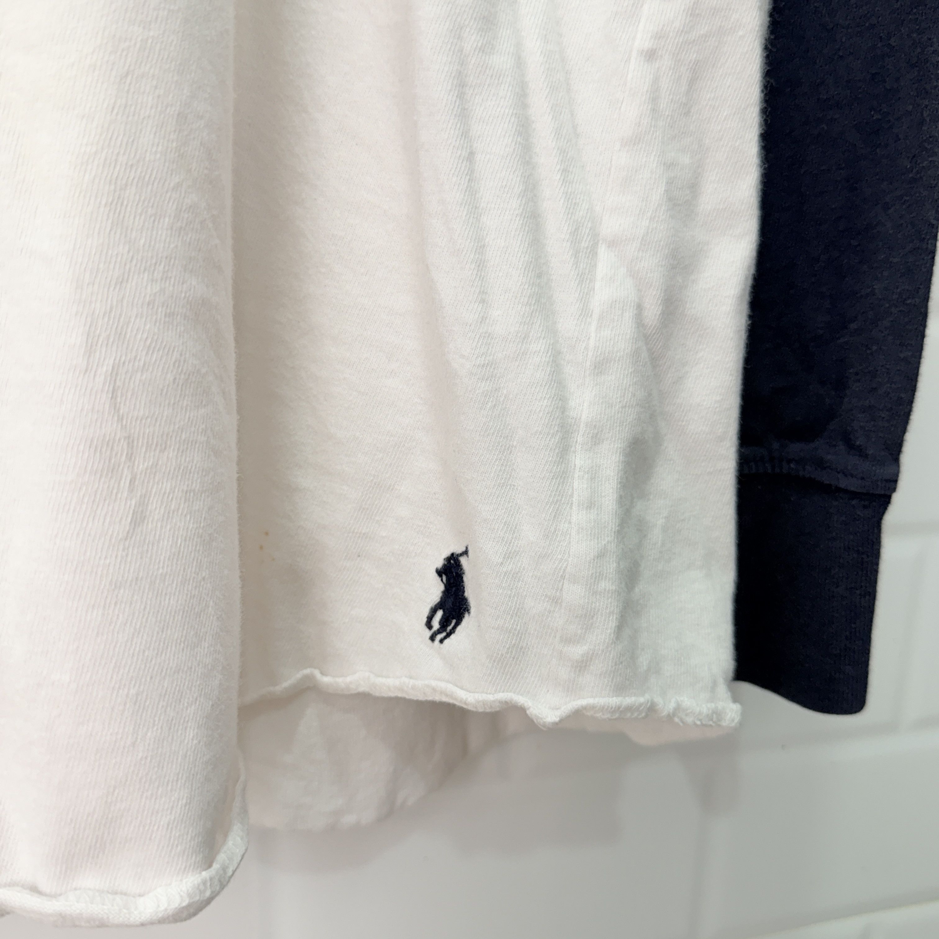Polo Ralph Lauren Size XL L/S Polo Ralph Lauren PRL Polo White/Navy Pit 25 Size US XL / EU 56 / 4 - 2 Thumbnail