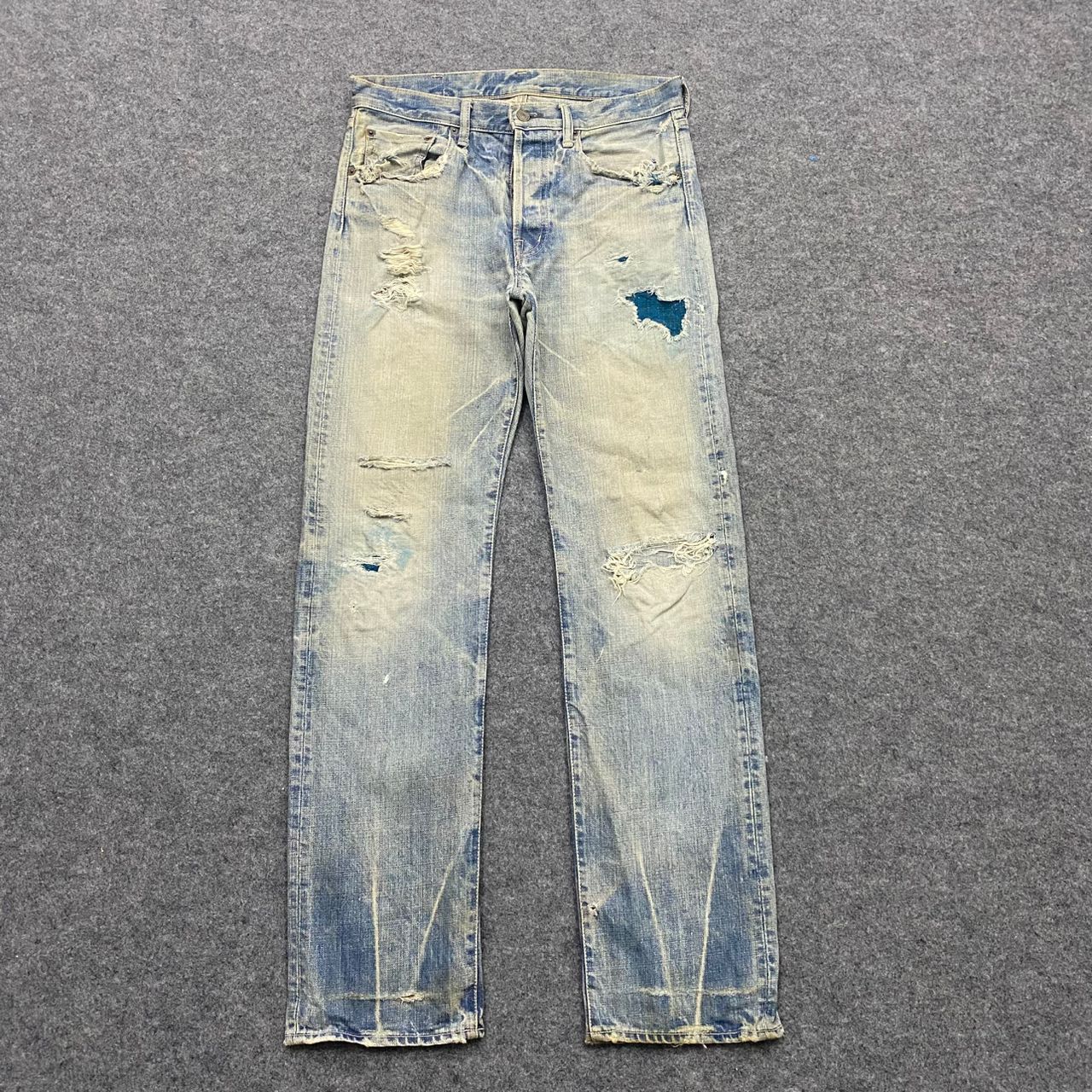 💥Best Offer💥Vintage Japanese Brand Distressed Denim