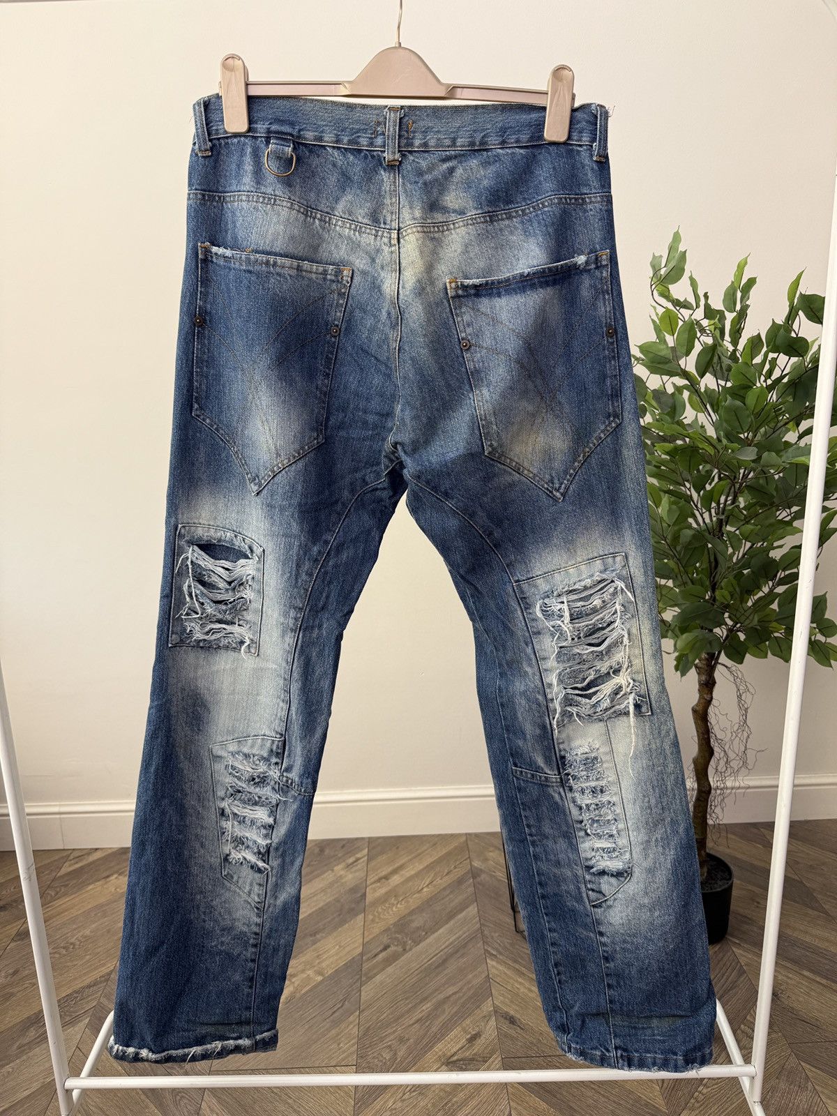 Other Vintage RAW Clothing Distressed Jeans Patchwork Streetwear Size US 34 / EU 50 - 10 Thumbnail