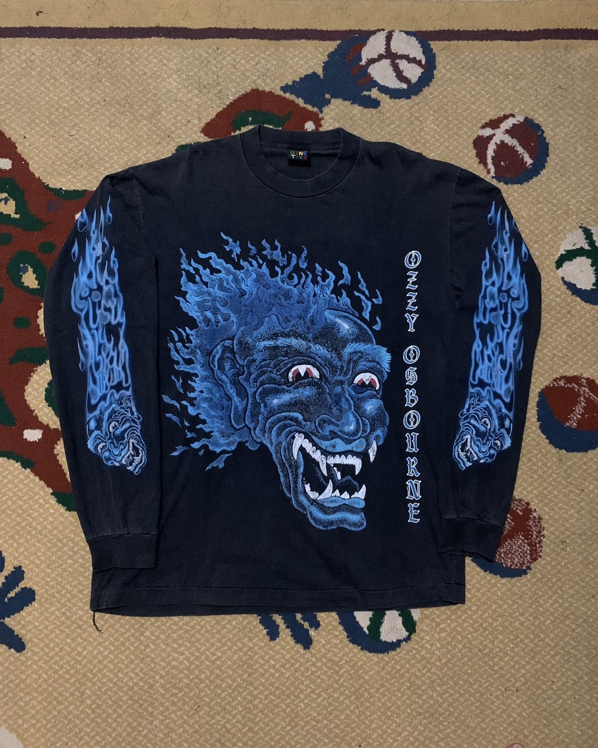 Ozzy Osbourne Rare Vintage Bootleg longslevee ozzy ousborne Size US XL / EU 56 / 4 - 1 Thumbnail