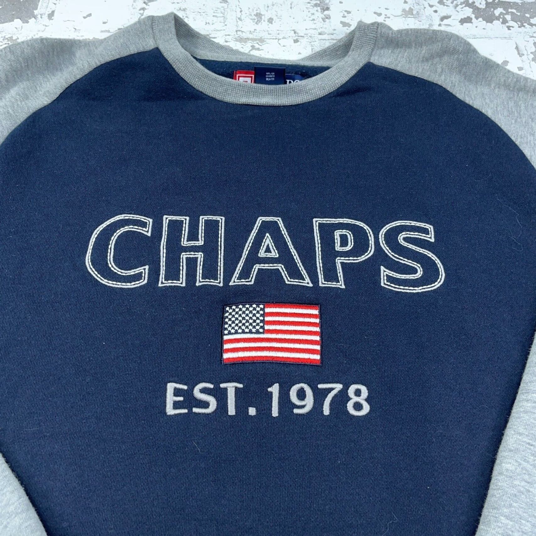 Chaps VINTAGE Chaps Men Sweater Crewneck Pullover XL Gray Cotton Fleece All Seasons Casual Size US XL / EU 56 / 4 - 2 Thumbnail