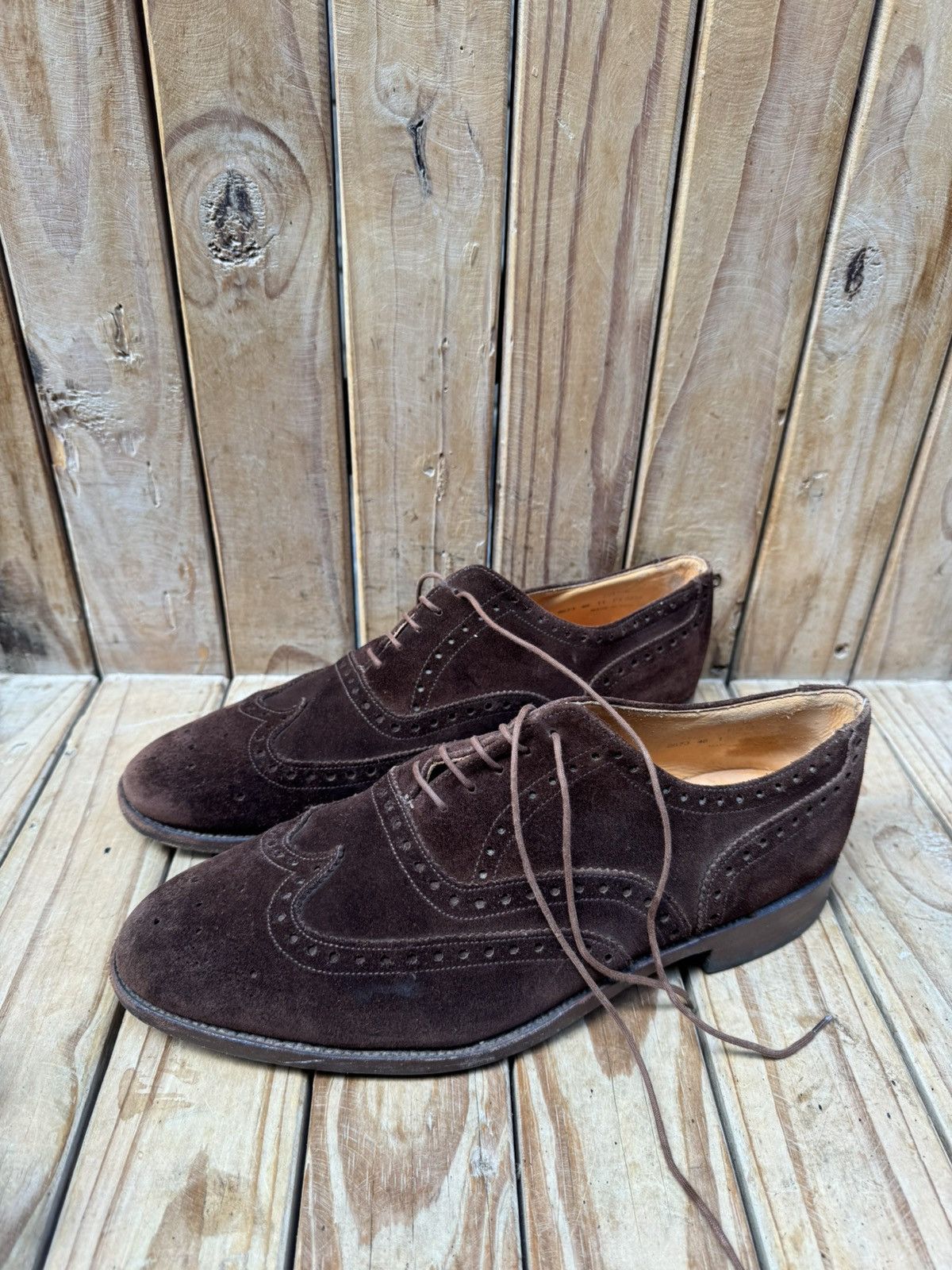 Alfred Sargent Alfred Sargent Brown suede wingtip dress Men’s shoes UK 11 Size US 12 / EU 45 - 13 Thumbnail
