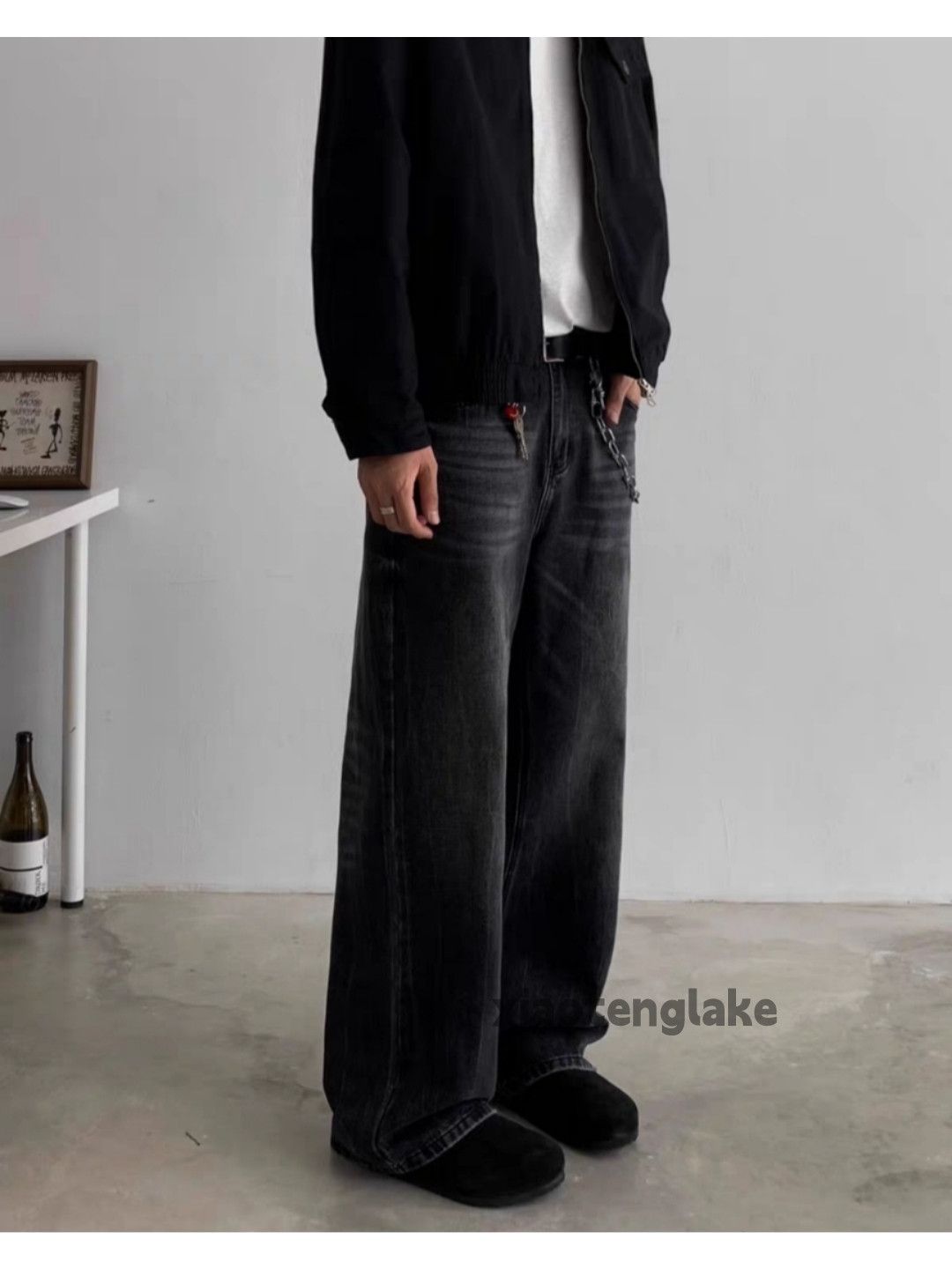 Jean × Vintage washed faded cleanfit loose bootcut grunge yuppie jeans Size US 32 / EU 48 - 4 Thumbnail