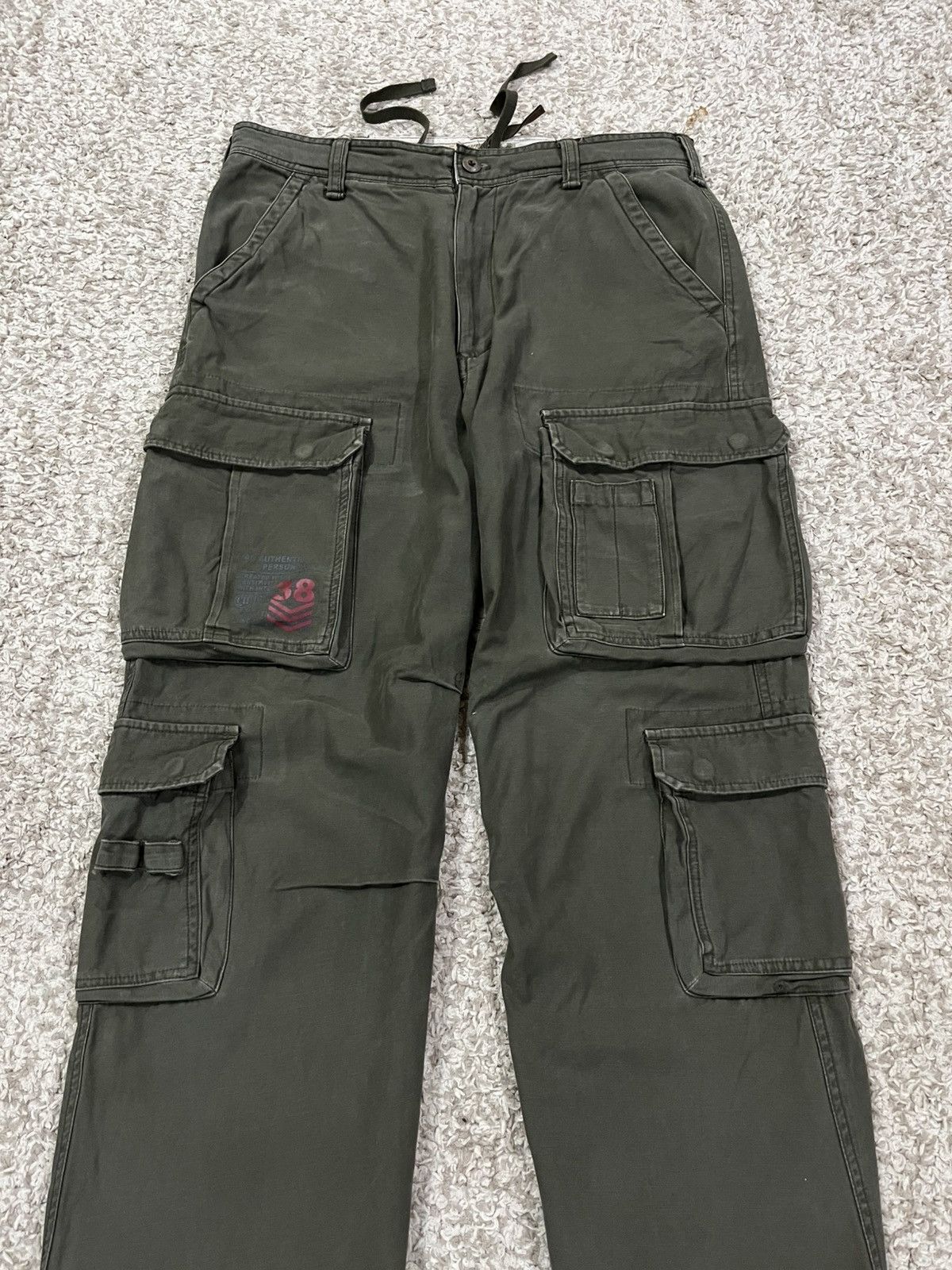 Japanese Brand 🔥 RARE CHEVRE MULTIPOCKETS UTILITY CARGO PANTS Size US 33 - 2 Thumbnail