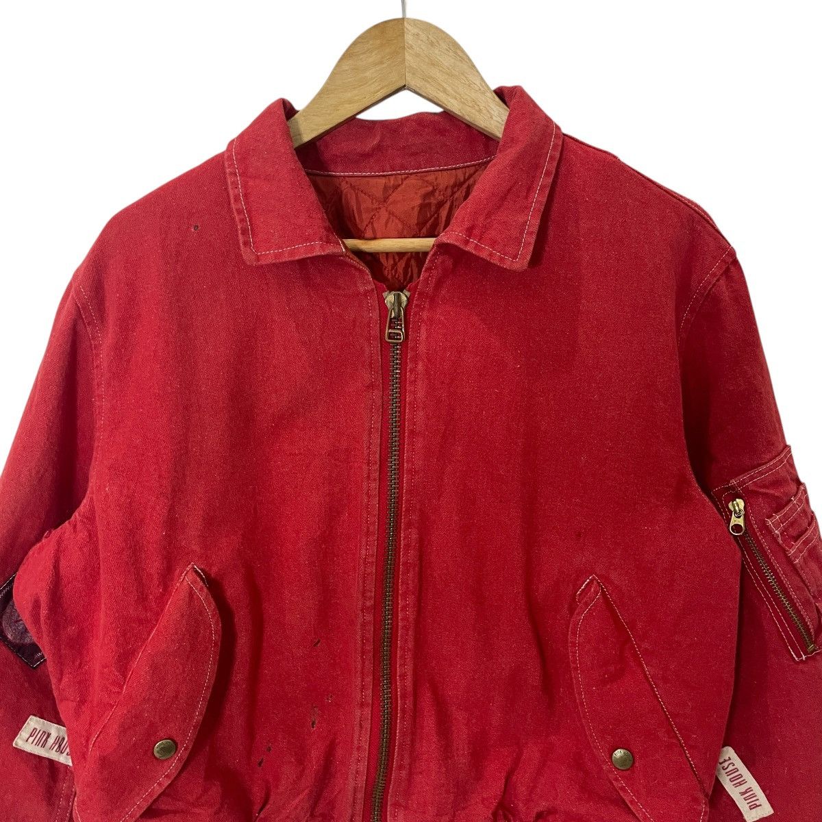 Pink House Vintage Pink House Iconic Bomber Jacket Size US L / EU 52-54 / 3 - 8 Thumbnail