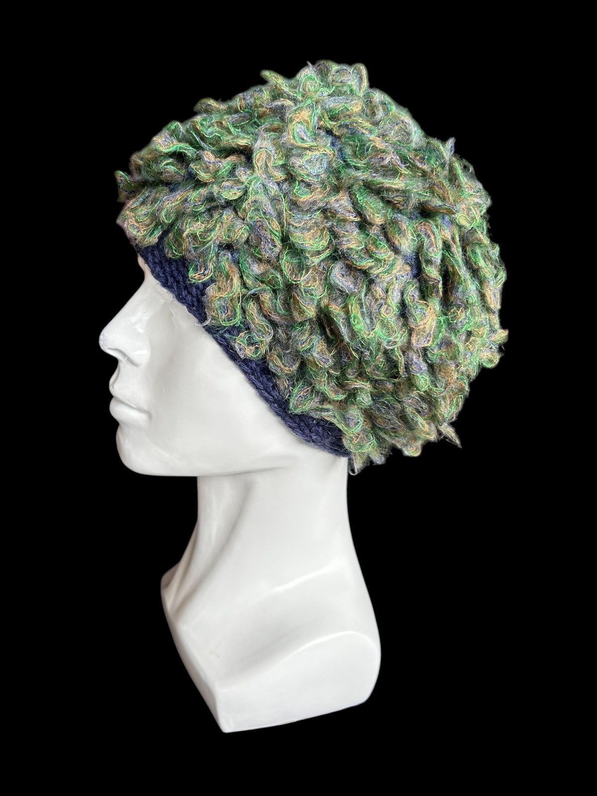 Kapital Japanese Style Crochet Knitted Rare Beanie Hats☠️🎌 Size ONE SIZE - 1 Thumbnail
