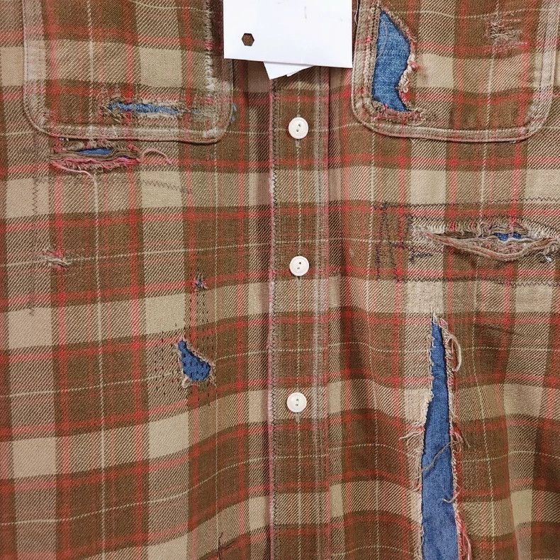 Visvim visvim 20AW LUMBER CHECK L/S CRASH DESTRUCTION FLANEL PLANK Size US S / EU 44-46 / 1 - 4 Thumbnail