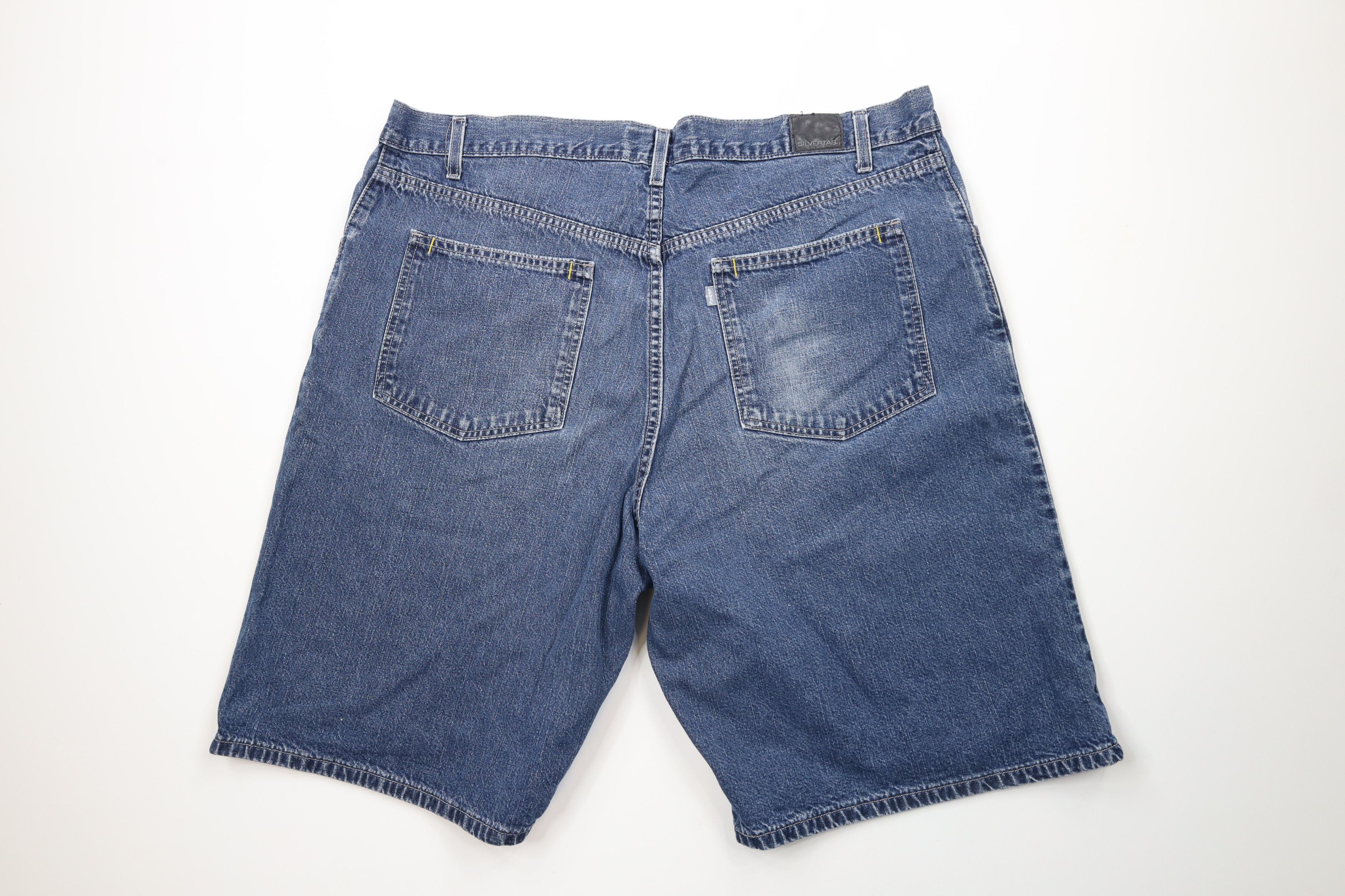 Levi's × Vintage Vintage Y2K 2002 Levis Silvertab Fit Denim Jean Shorts Jorts Size US 42 / EU 58 - 9 Thumbnail