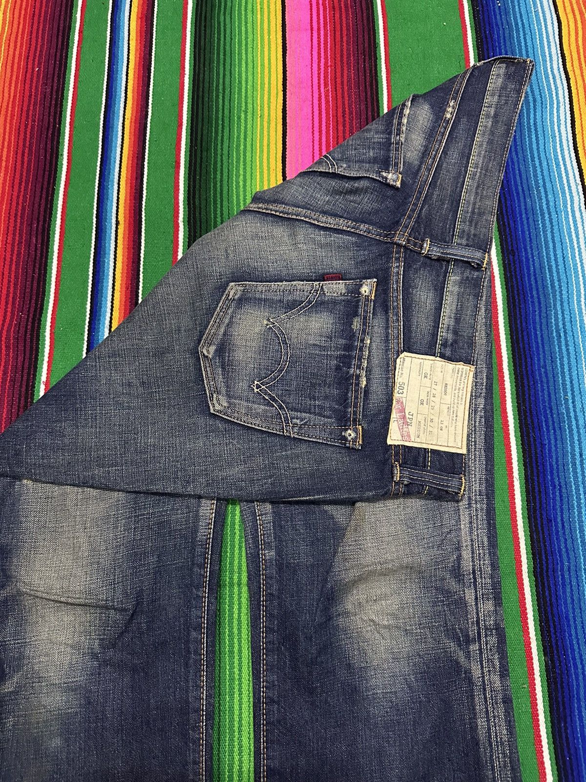 If Six Was Nine 💥Edwin💥Japanese Brand Crazy Design Edwin Lot 503💥 Size US 34 / EU 50 - 14 Thumbnail