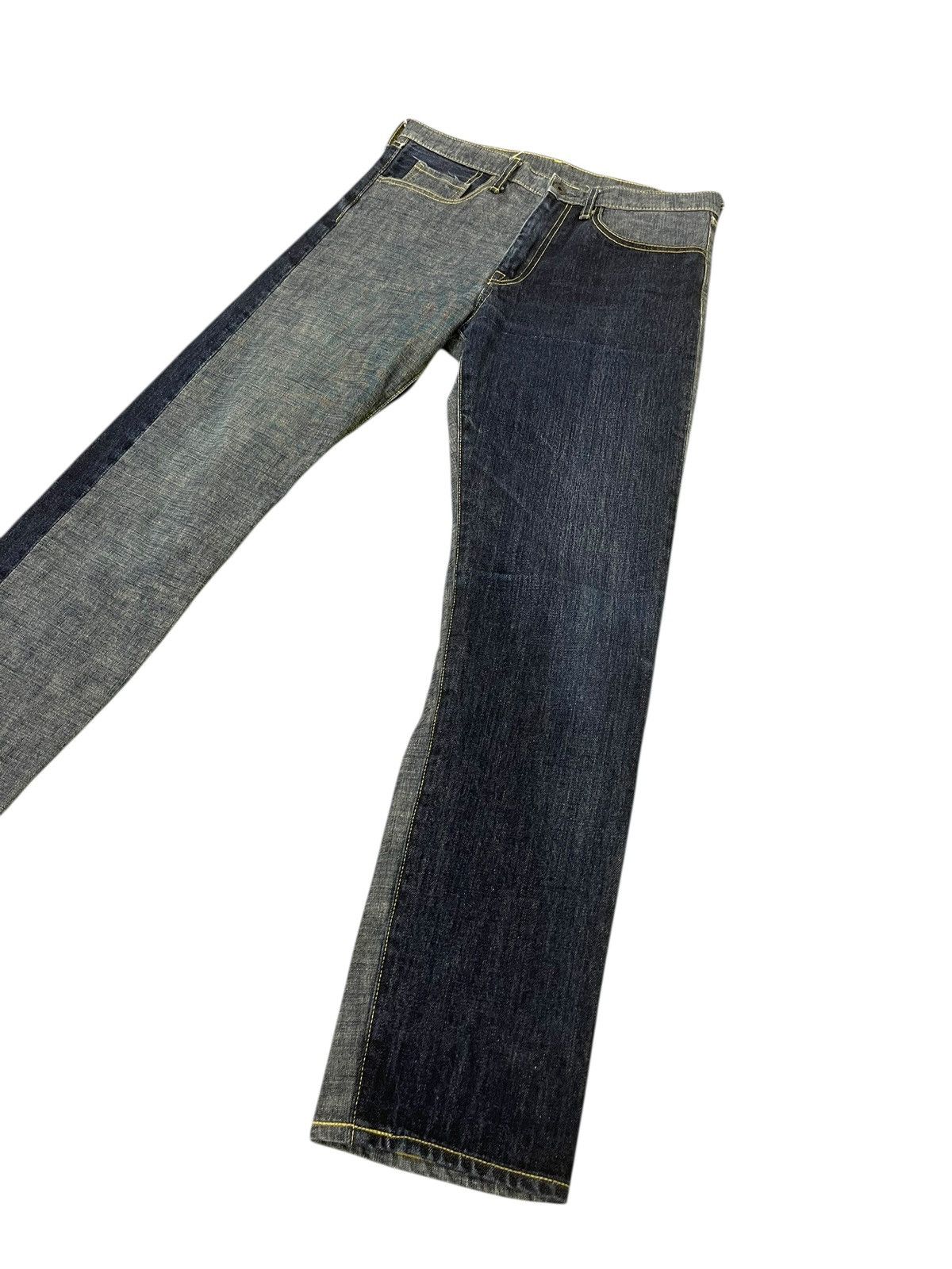 Kapital Slim Jeans Kapital Moitaina Two Tones 1🟦2 j Size US 32 / EU 48 - 10 Thumbnail
