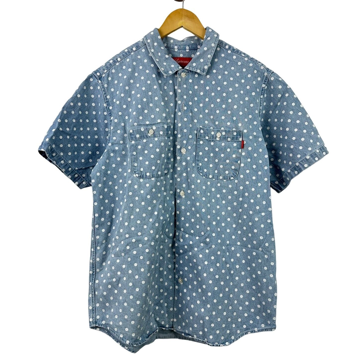 Supreme Supreme Polka Dot Denim Shirt M Size US M / EU 48-50 / 2 - 1 Thumbnail